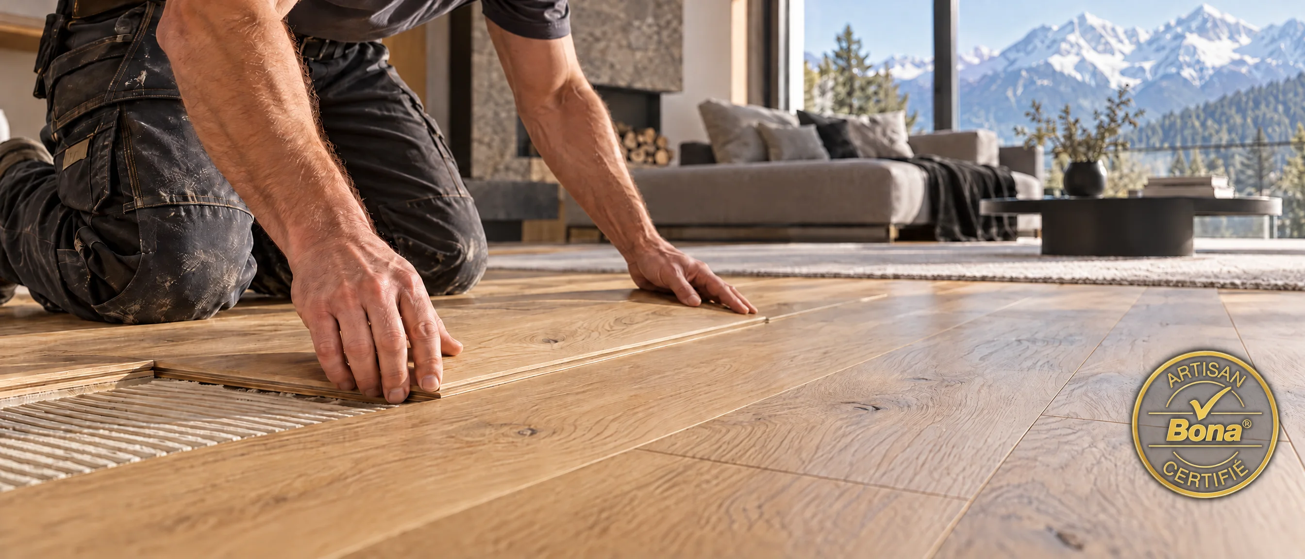 pose parquet en haute Savoie - artisan parqueteur